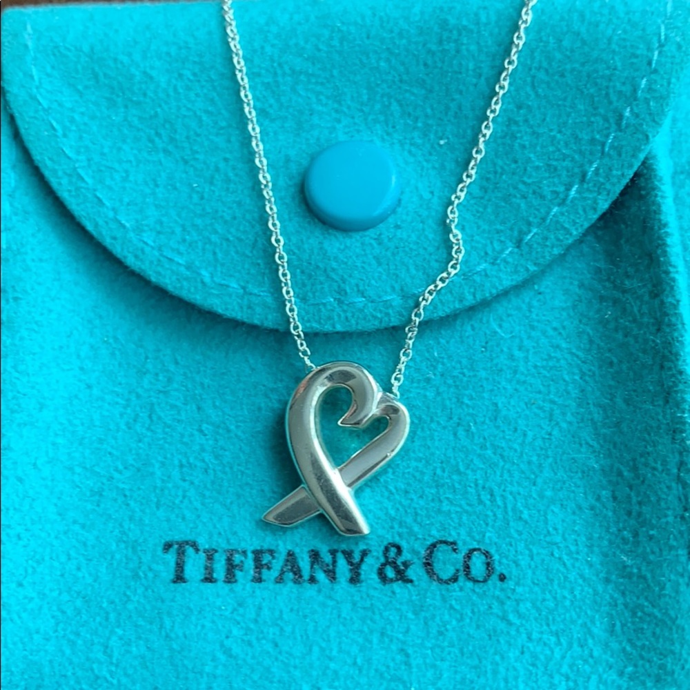 Tiffany & Co sterling silver heart necklace